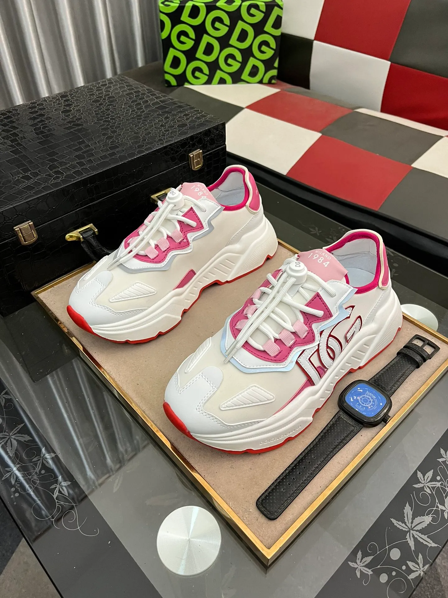 Men's shoes 💰480⌚️⌚️[DG] The most fashionable and original uppers, casual shoes make walking more convenient and comfortable, sports casual men's shoes, perfect 1:1 replica [color] compared with official quality, all use the original. Create a fashionable personality to highlight your uniqueness😎! Code number: 36-44